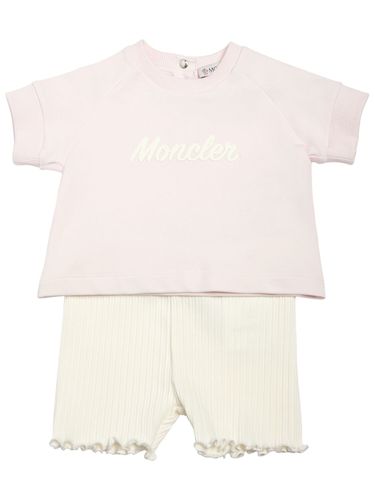 Camiseta Y Shorts De Algodón - MONCLER - Modalova