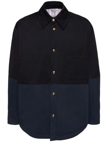 Oversize Cotton Casual Jacket - THOM BROWNE - Modalova