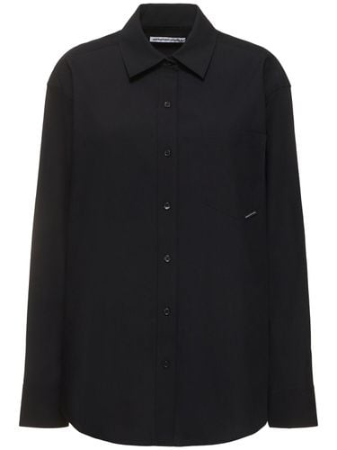 Boyfriend Cotton Shirt - ALEXANDER WANG - Modalova