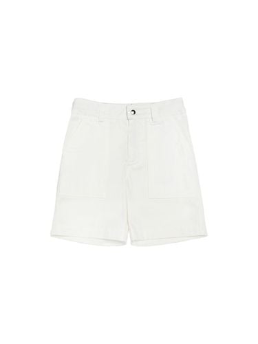 Shorts Aus Stretch-baumwollgabardine - MONCLER - Modalova