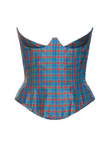 Bella Checked Taffeta Strapless Corset - VIVIENNE WESTWOOD - Modalova