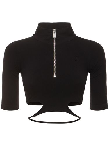 Sculpting Jersey Cutout Top - ANDREADAMO - Modalova