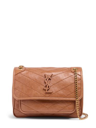 Baby Niki Vintage Leather Shoulder Bag - SAINT LAURENT - Modalova