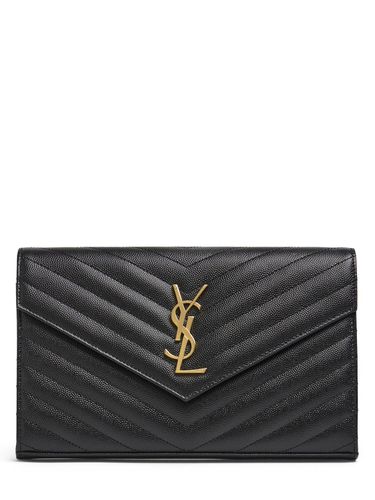 Brieftasche Aus Leder Mit Monogramm - SAINT LAURENT - Modalova