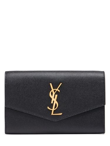 Brieftasche Aus Narbleder "uptown" - SAINT LAURENT - Modalova