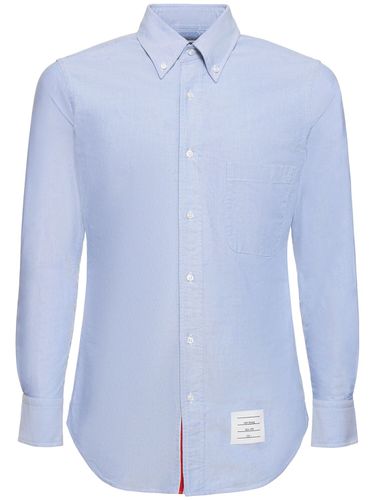 Camicia In Cotone Oxford - THOM BROWNE - Modalova