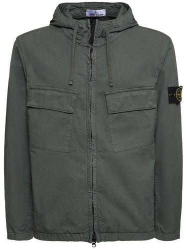 Supima Zip Up Hooded Jacket - STONE ISLAND - Modalova