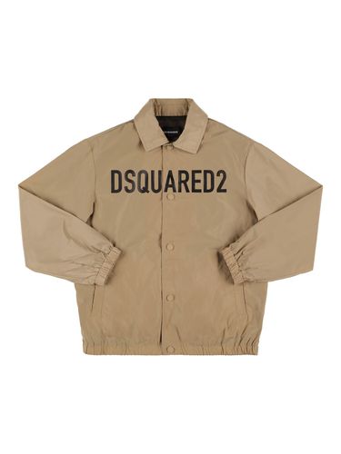 Nylonjacke Mit Kapuze Und Logo - DSQUARED2 - Modalova