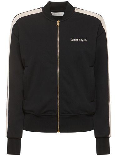 Classic Logo Nylon Bomber Track Jacket - PALM ANGELS - Modalova