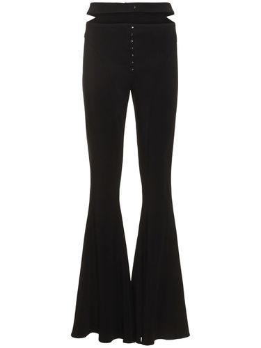 Pantalones De Crepé Con Ganchos - MUGLER - Modalova