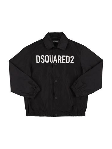 Nylonjacke Mit Kapuze Und Logo - DSQUARED2 - Modalova