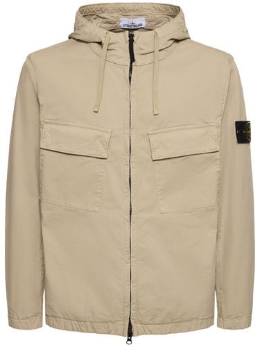 Supima Zip Up Hooded Jacket - STONE ISLAND - Modalova