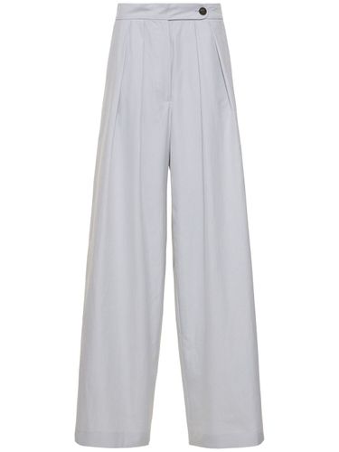 Cotton Gabardine Wide Leg Pants - DRIES VAN NOTEN - Modalova