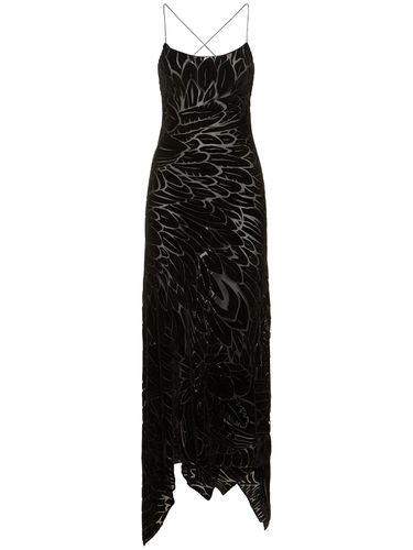 Velvet Devoré Long Dress - ROBERTO CAVALLI - Modalova