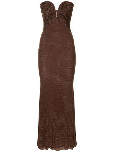 Embellished Mesh Maxi Dress - SELF-PORTRAIT - Modalova