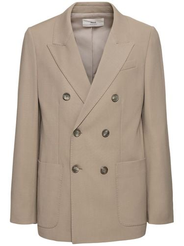 Double Breast Wool Twill Blazer - AMI PARIS - Modalova