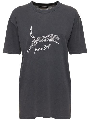 T-shirt Walker Spotted Leopard In Cotone - ANINE BING - Modalova