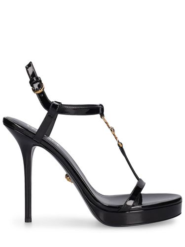 Mm Patent Leather Sandals - VERSACE - Modalova