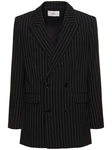 Blazer Cruzado De Lana - AMI PARIS - Modalova