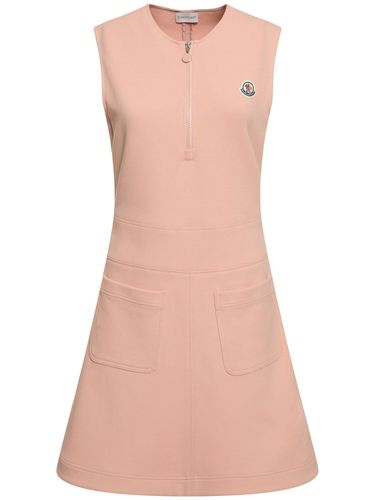 Cotton Blend Dress - MONCLER - Modalova