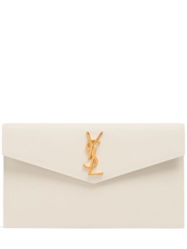 Clutch Uptown De Piel - SAINT LAURENT - Modalova