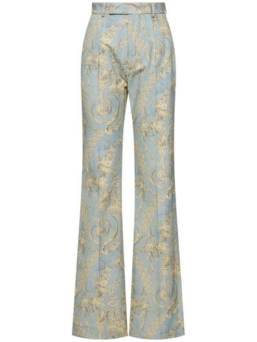 Ray Cotton Jacquard Flared Pants - VIVIENNE WESTWOOD - Modalova