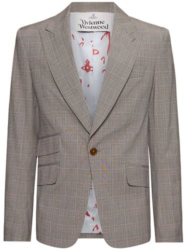 Prince Of Wales Cotton Blazer - VIVIENNE WESTWOOD - Modalova