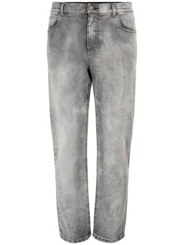 Regular Fit Washed Denim Jeans - BALMAIN - Modalova