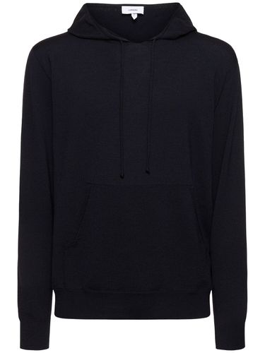 Hooded Wool Blend Sweatshirt - LARDINI - Modalova