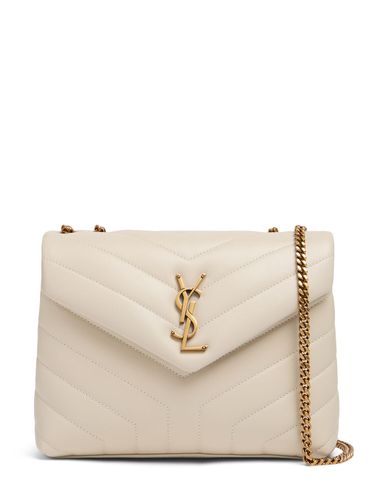 Small Loulou Leather Shoulder Bag - SAINT LAURENT - Modalova