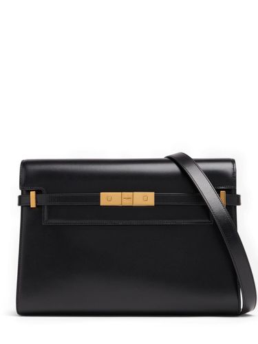 Bolso Manhattan Box De Piel - SAINT LAURENT - Modalova