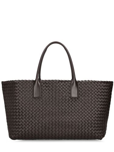 Medium Cabat Leather Tote Bag - BOTTEGA VENETA - Modalova