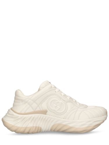 Mm Interlocking G Leather Sneakers - GUCCI - Modalova