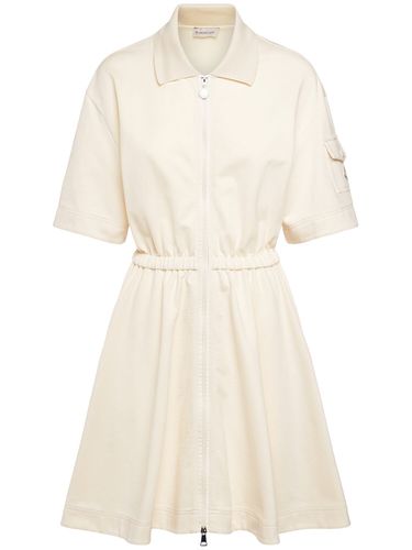 Cotton Polo Shirt Dress - MONCLER - Modalova