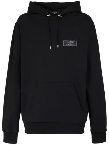 Pierre Balmain Label Hoodie - BALMAIN - Modalova