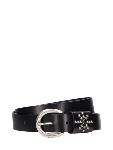 Cm Studded Leather Belt - HTC LOS ANGELES - Modalova