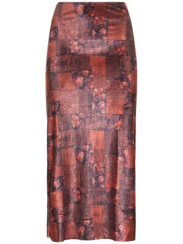 Printed Stretch Jersey Maxi Skirt - WEWOREWHAT - Modalova