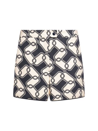 Bedruckte Baumwollshorts - MONCLER - Modalova