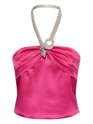 Embellished Satin Top - GIUSEPPE DI MORABITO - Modalova