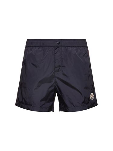 Badeshorts Aus Nylon Mit Logo - MONCLER - Modalova