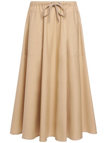 Cotton Poplin Maxi Skirt - MONCLER - Modalova