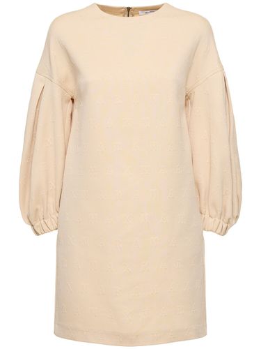 Cotton Jersey Mini Dress W/ Drawstring - MAX MARA - Modalova