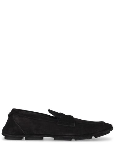 Dg Driver Suede Loafers - DOLCE & GABBANA - Modalova