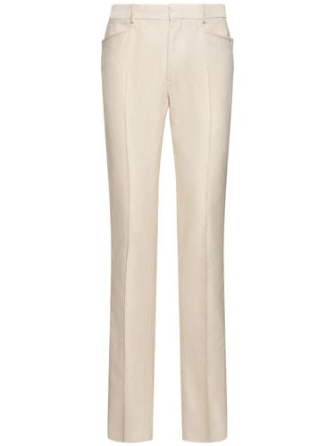 Pantalones De Seda Y Algodón - TOM FORD - Modalova