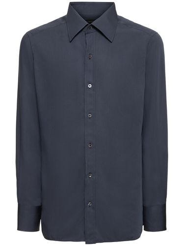 Slim Barrel Cuff Fluid Poplin Shirt - TOM FORD - Modalova