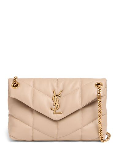 Bolso De Hombro Pequeño Puffer De Piel - SAINT LAURENT - Modalova