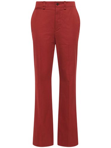 Cotton Twill Pants - SAINT LAURENT - Modalova