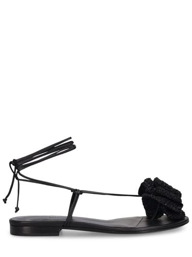 Mm Leather Flat Sandals - MAGDA BUTRYM - Modalova