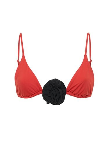 Cooper Bikini Top W/ Rose - WEWOREWHAT - Modalova