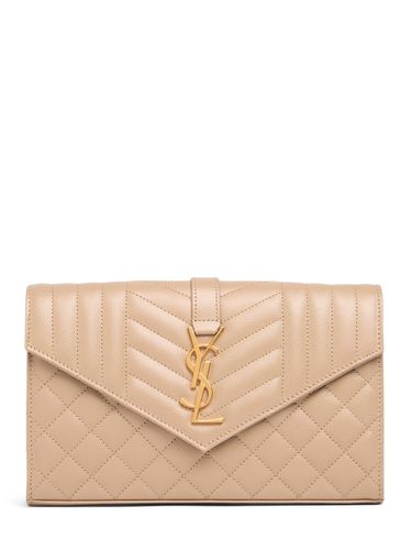 Monogram Quilted Leather Chain Wallet - SAINT LAURENT - Modalova